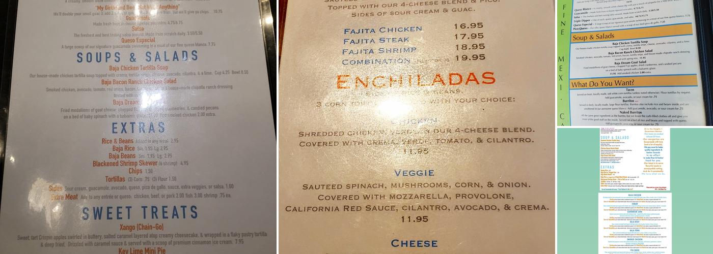 Baja Grill | Little Rock Menu