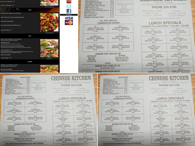 Chinese Kitchen Menu