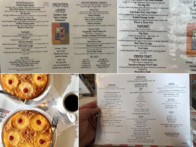 Frontier Diner Menu