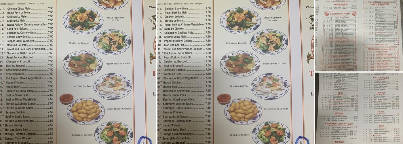 Chen's Menu