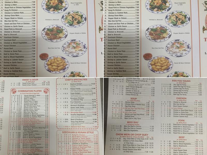 Chen's Menu