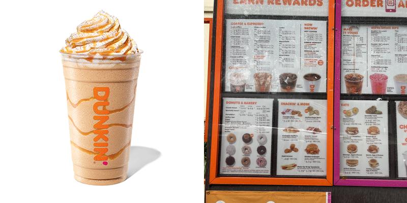 Dunkin' Menu