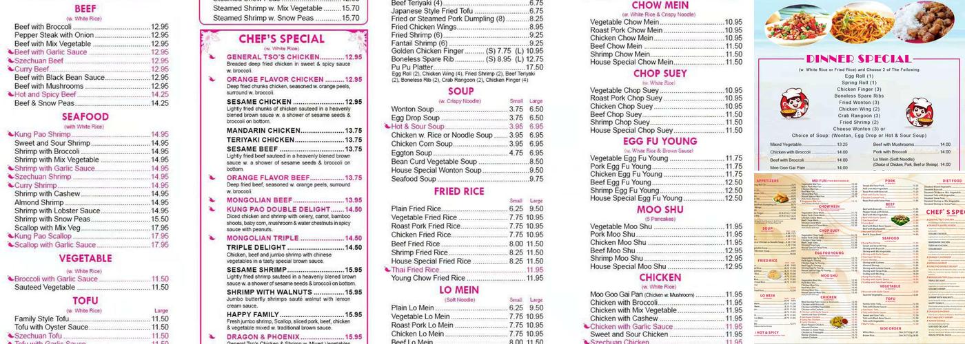 Panda House Menu