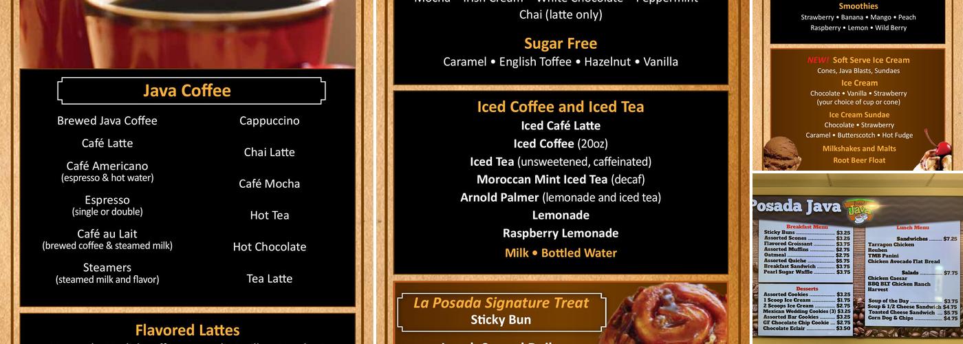 Posada Java Menu