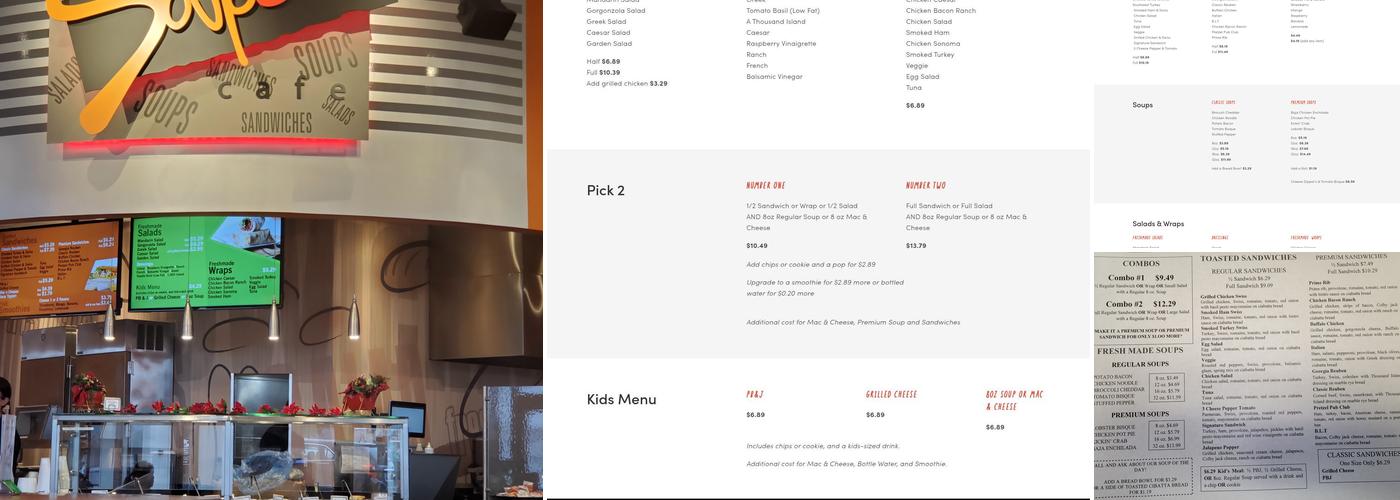 Souper Cafe Menu
