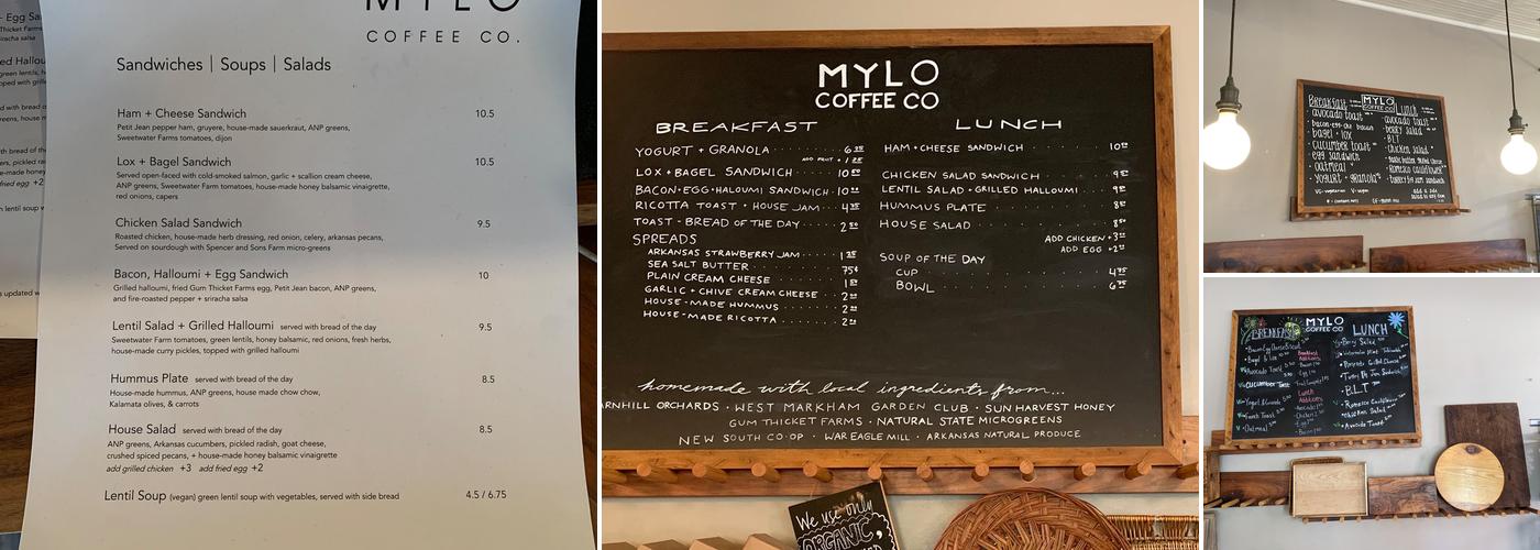 Mylo Coffee Co. Menu