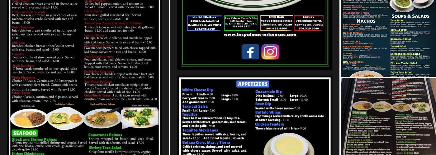Las Palmas Menu