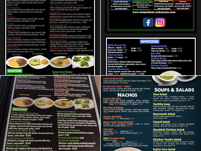 Las Palmas Menu
