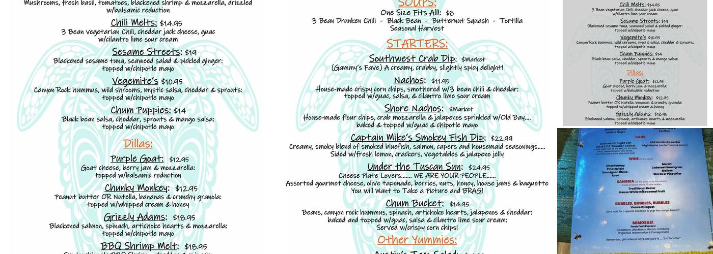 Gina's Cafe Menu