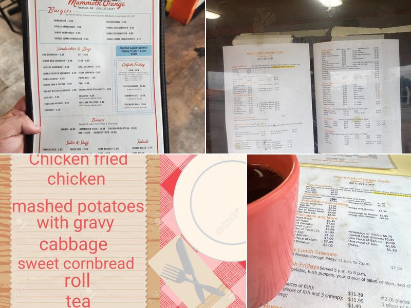 Mammoth Orange Cafe Menu