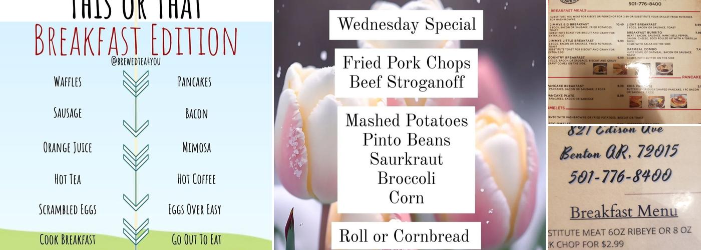 Jimmys Diner Menu