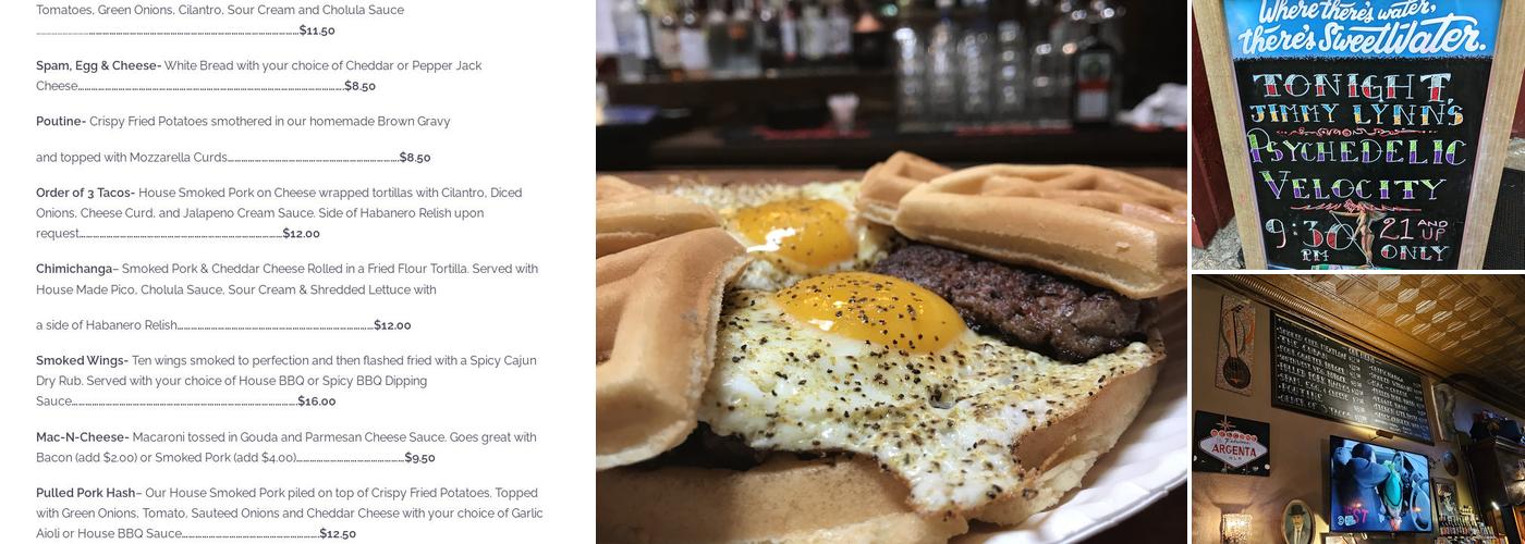 Four Quarter Bar Menu