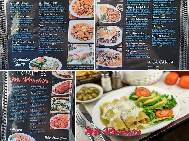 Mi Ranchito Menu
