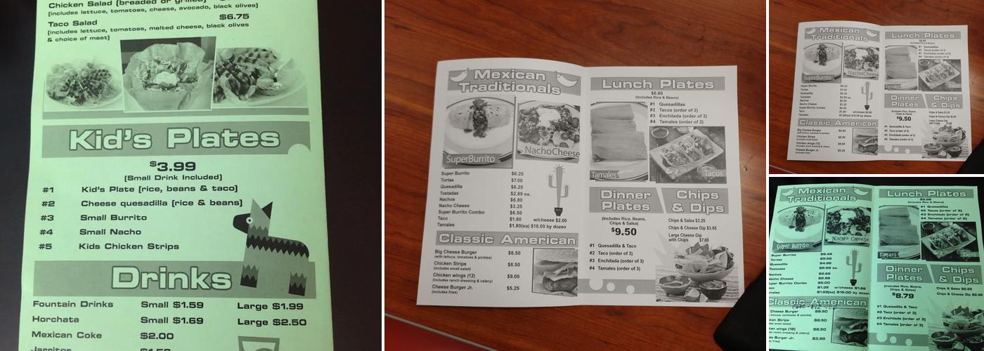 Taqueria Queretaro Menu