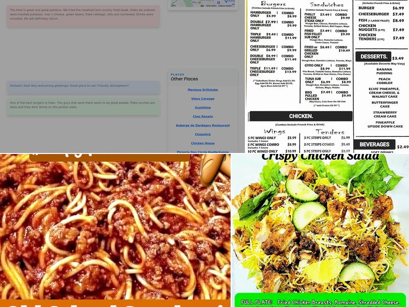 GEE STREET KITCHEN Home-style Food Menu