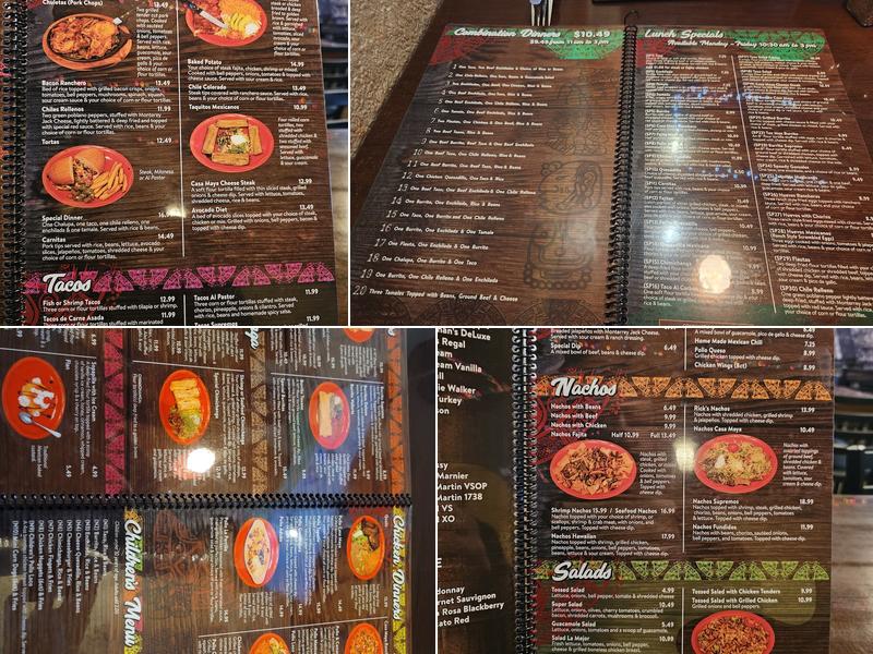Casa Maya Menu