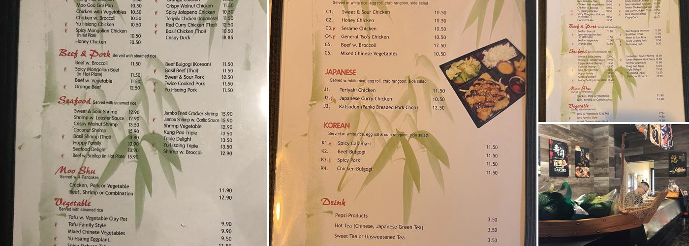 Orient Restaurant Express Menu