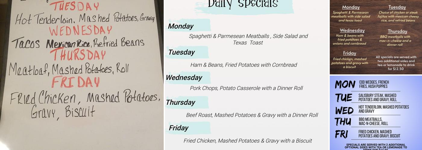 Middlefork Bar & Grill Menu