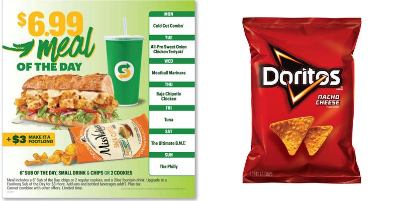Subway Menu