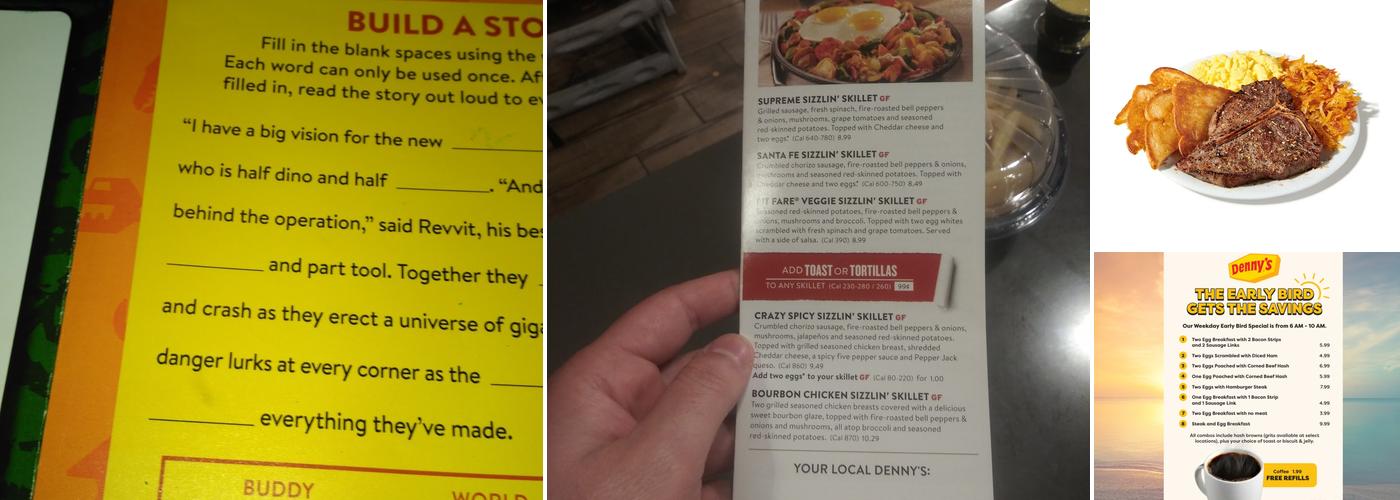 Denny's Menu