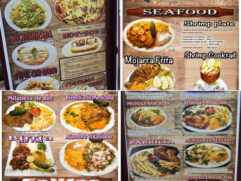 Taqueria El Cuñado Abierto Todos Los Dias Menu