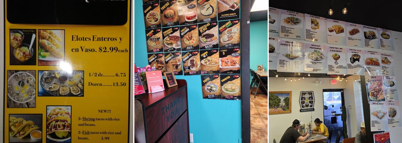 Charly's Taqueria Menu