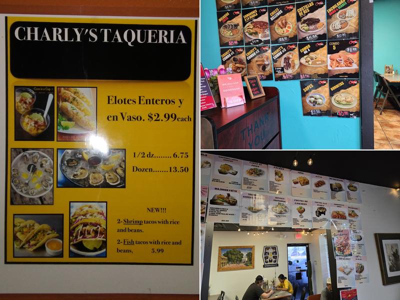 Charly's Taqueria Menu