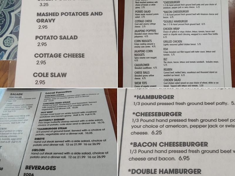 Six Mile Cafe Menu