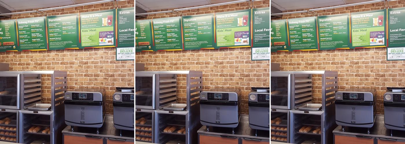 Subway Menu