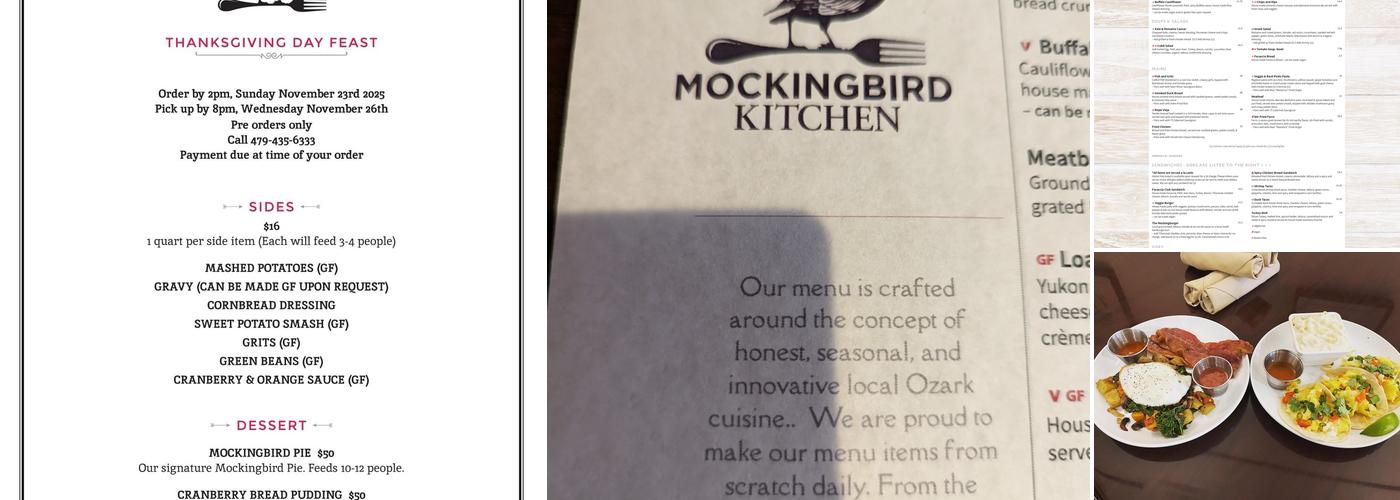 Mockingbird Kitchen Menu