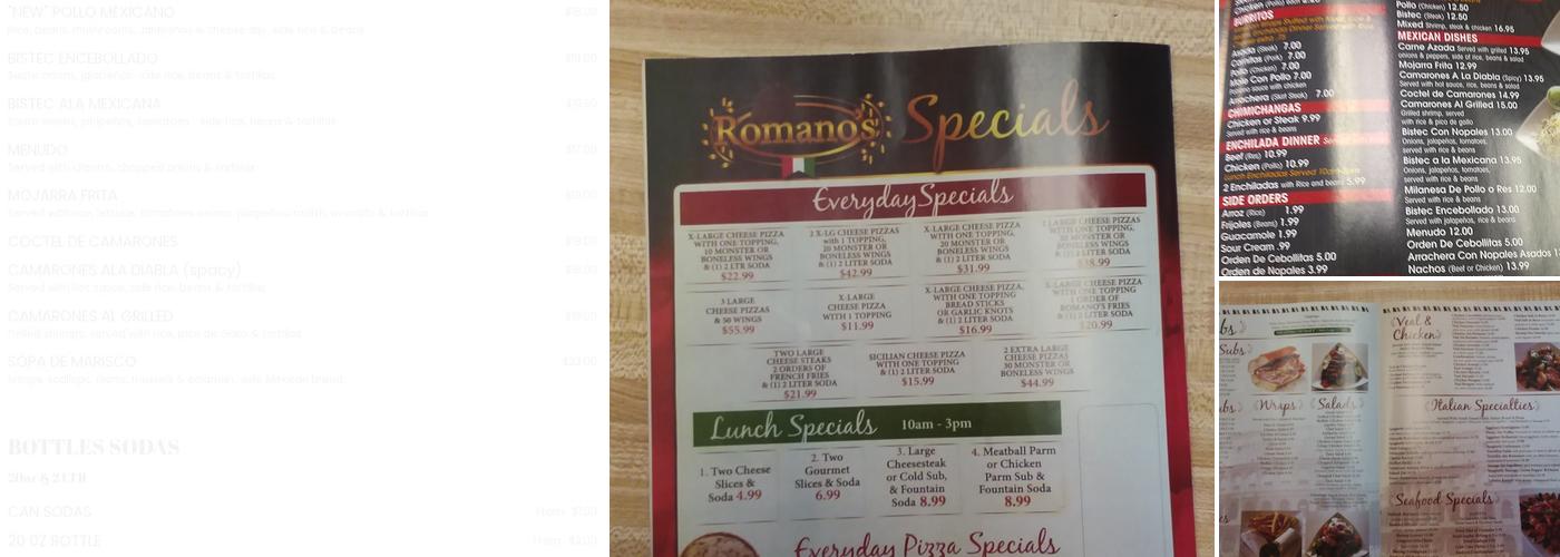 Romano's Restaurant Menu