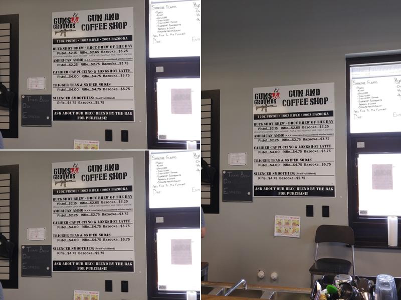 Guns And Grounds Menu