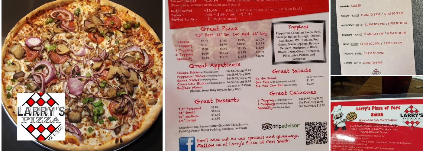 Larry's Pizza Menu