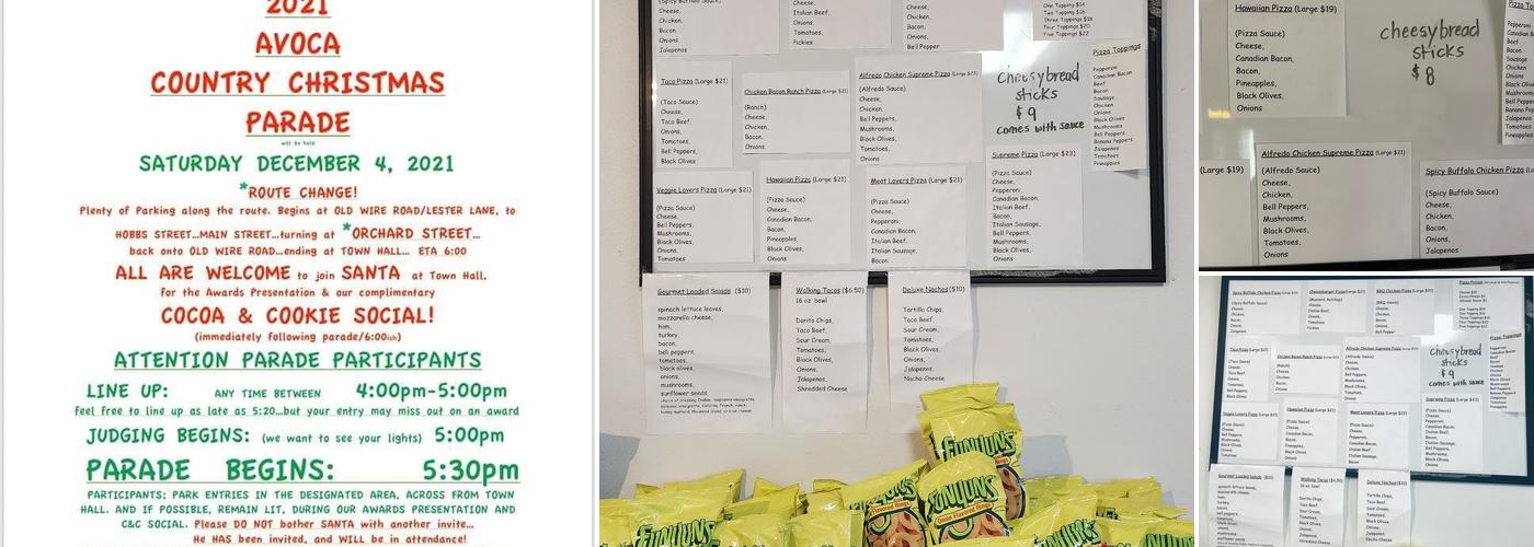 Choo Choo's Pizza, Fireworks, & More Menu