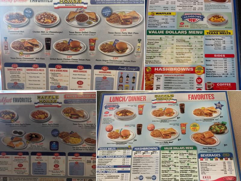 Waffle House Menu