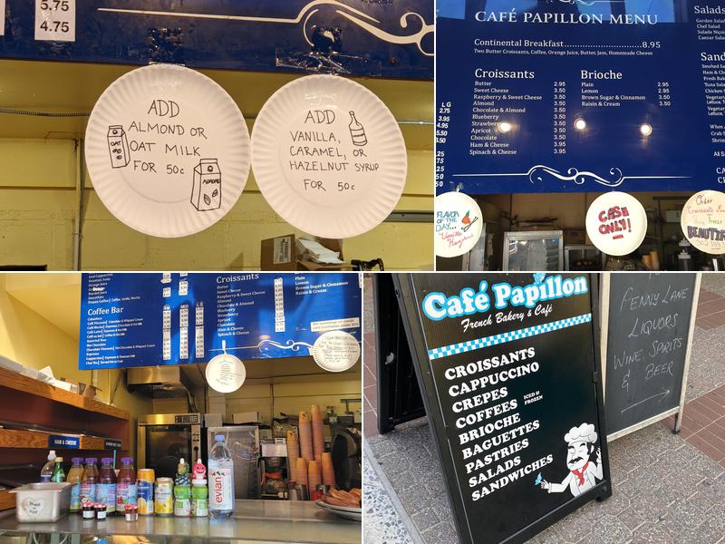 Café Papillon Menu