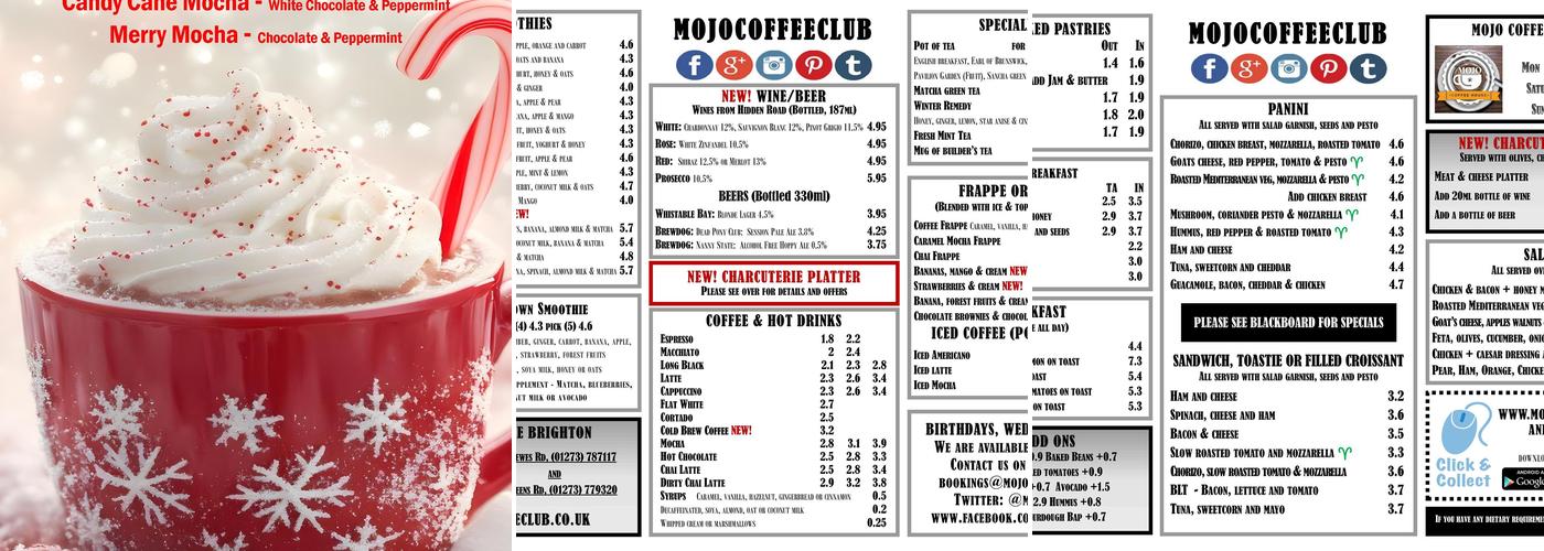 Mojo Coffee House Menu