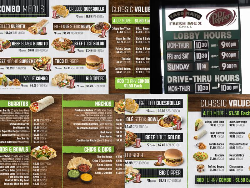 Taco Mayo Menu