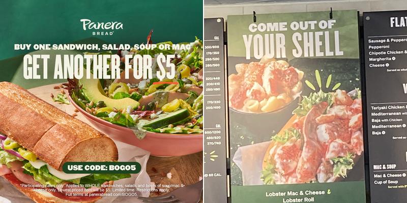 Panera Bread Menu