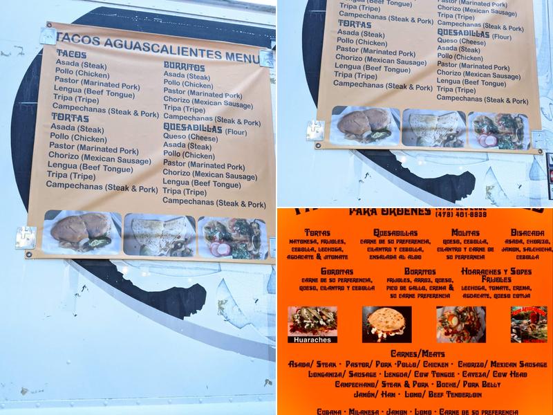 Tacos Aguascalientes Menu