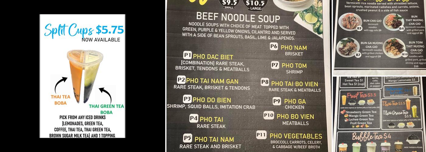 Phở King Menu
