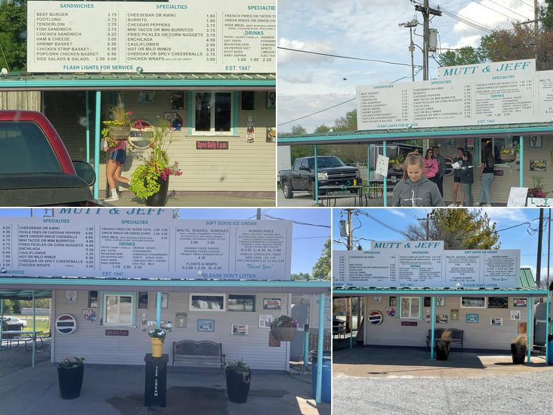 Mutt & Jeff Drive In Menu