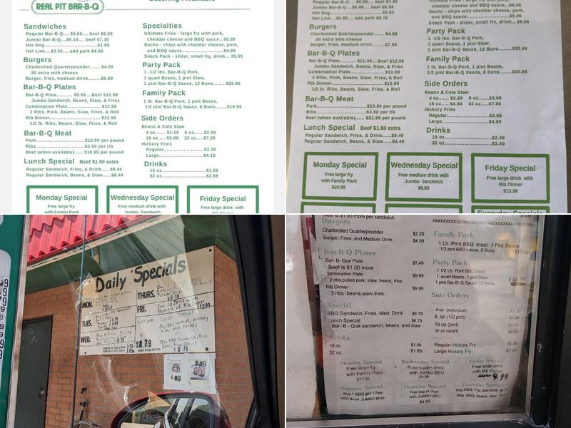 Al's Bar-B-Q Menu