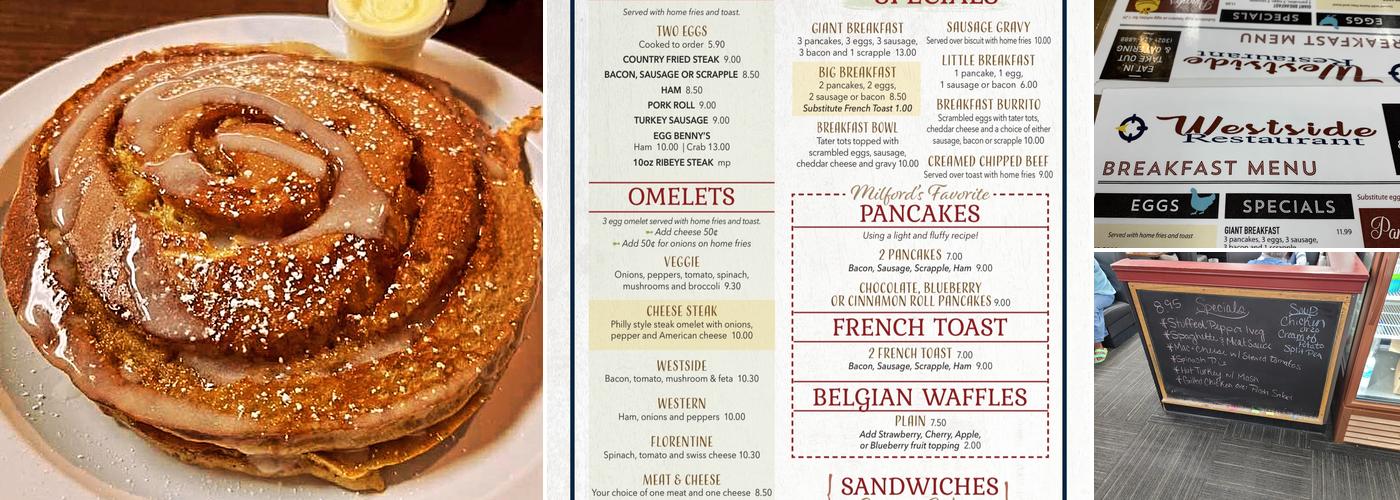 WestSide Restaurant Menu