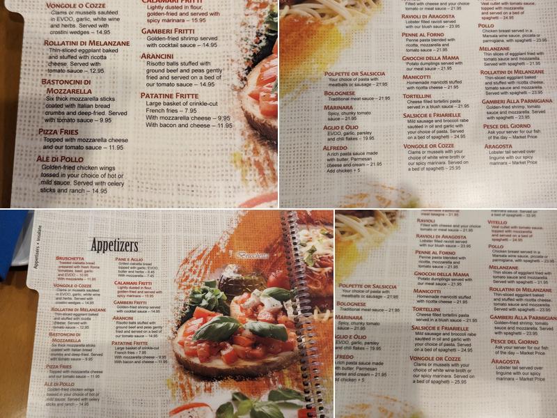 Mama Maria Menu