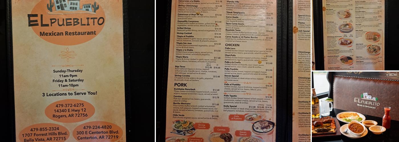 El Pueblito Menu