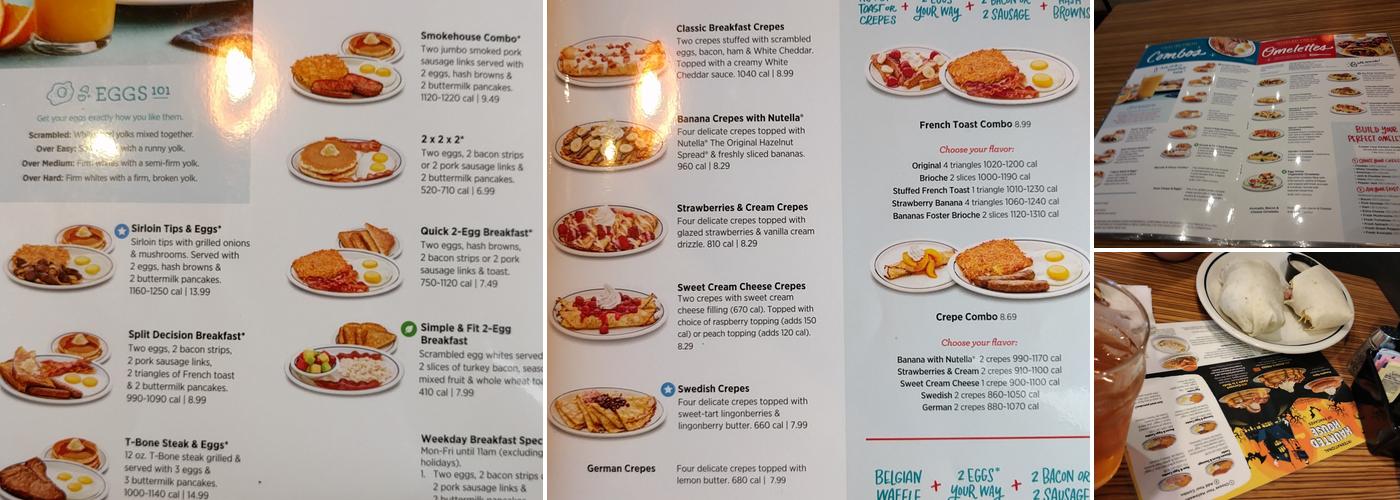 IHOP Menu