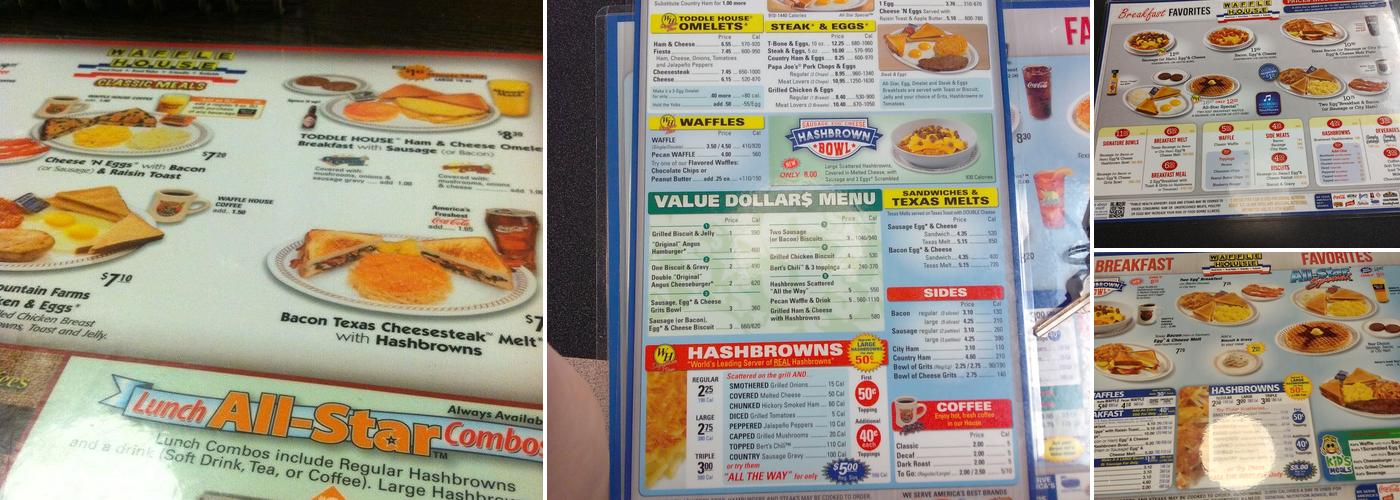 Waffle House Menu