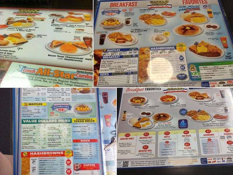 Waffle House Menu