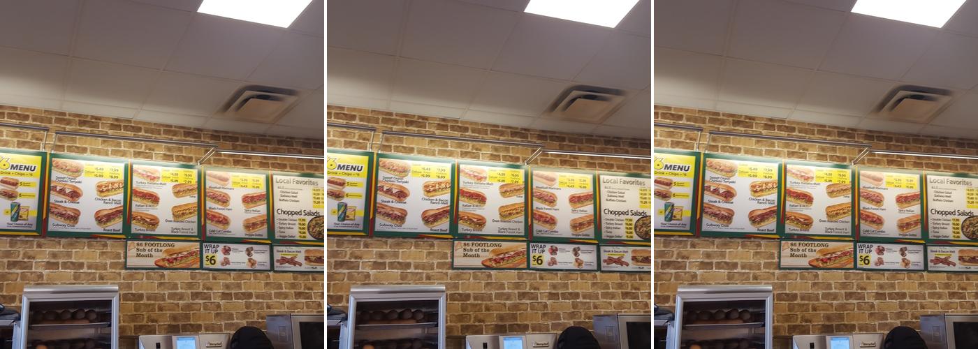 Subway Menu